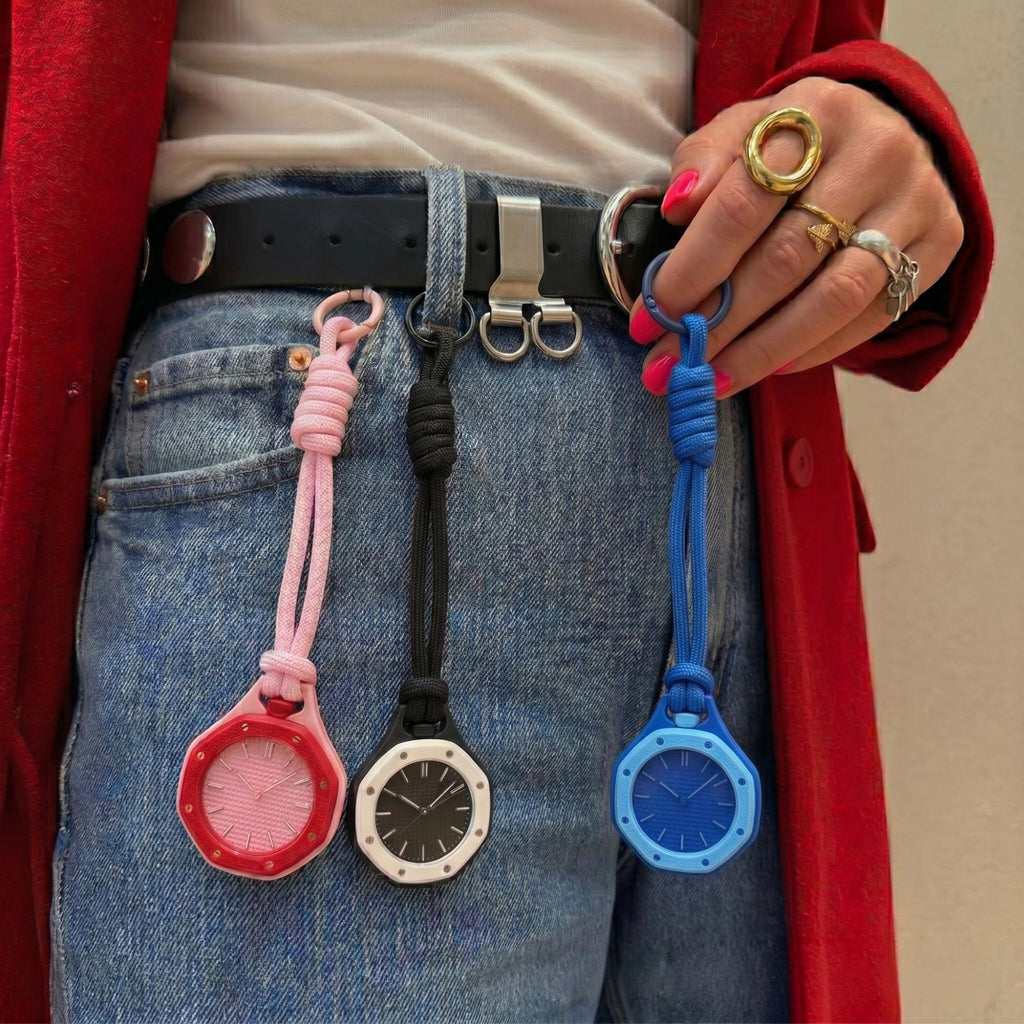 Pink Replacement Lanyard Strap For Royal Oak Pocket Watch Pendant, Only Hanging Rope, Watch Not Included